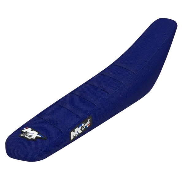 Housse de selle motocross Husqvarna - Bleue 6 ribs