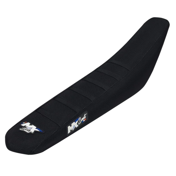 Housse de selle motocross Yamaha - Noire 6 ribs