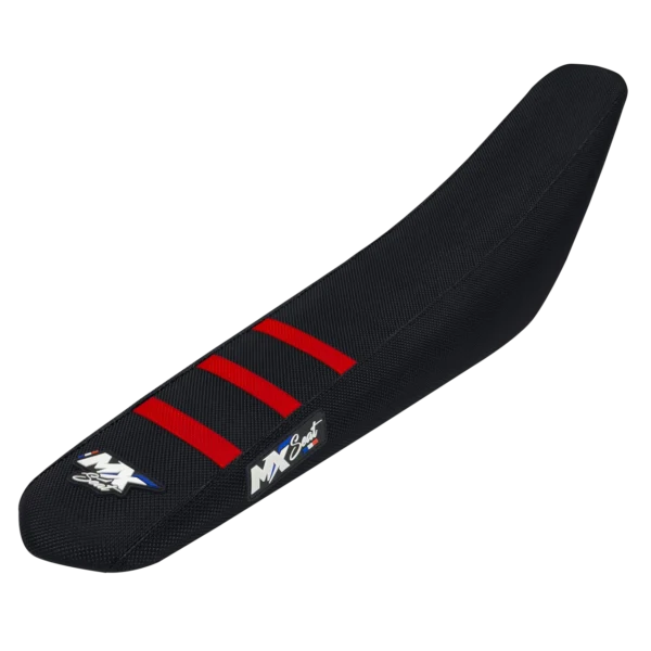 Housse de selle motocross Gasgas - Noire et rouge 3 ribs
