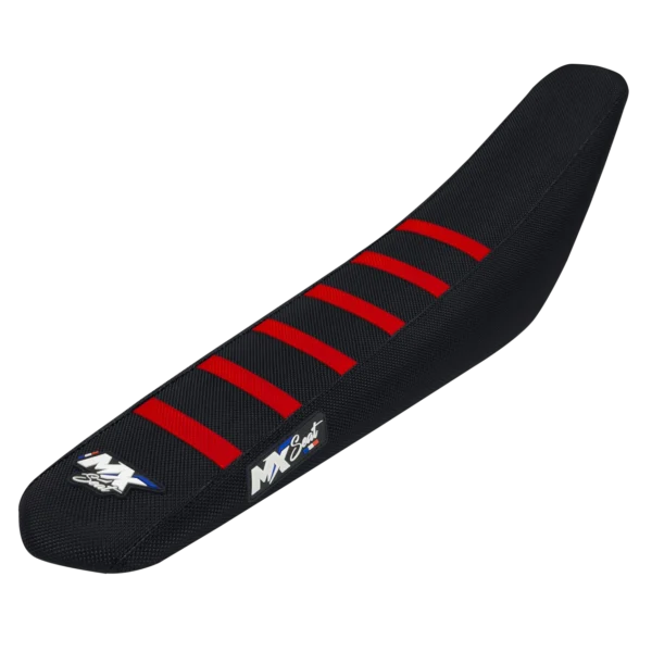 Housse de selle motocross Gasgas - Noire et rouge 6 ribs
