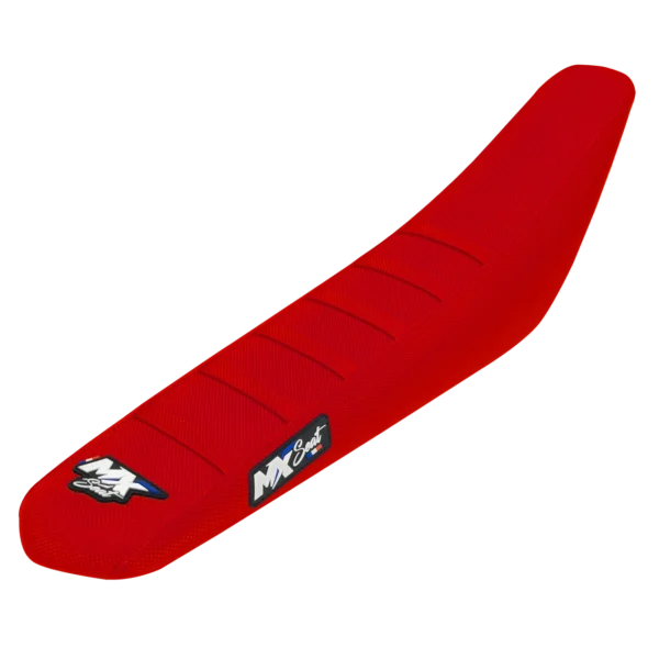 Housse de selle motocross Honda - Rouge 6 ribs